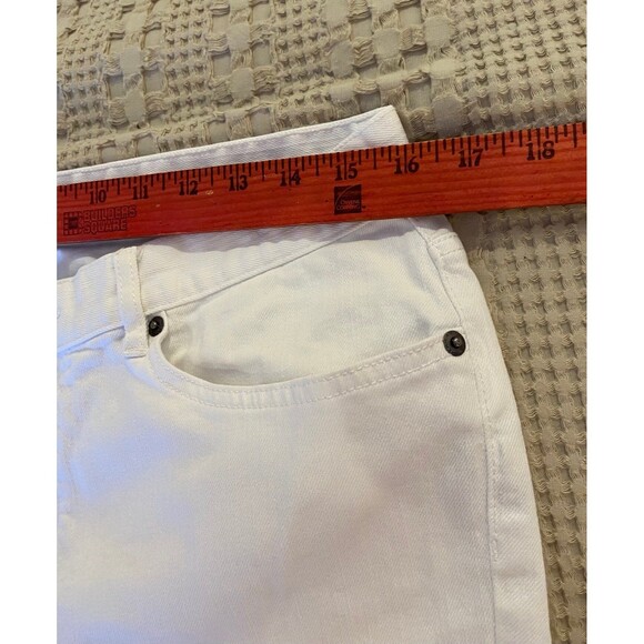 American Living Womens Jeans Cropped Pants Size 12 Bright White Summer Vacation - Picture 5 of 12